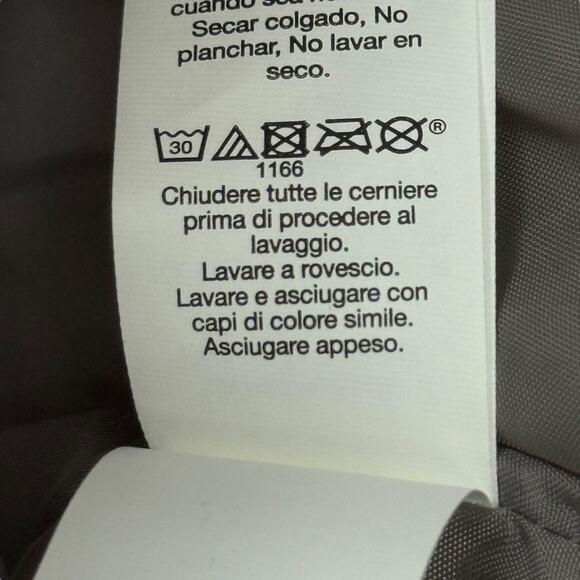 Gap Puffer Quilted Womens Vest Jacket Gray White Polka Dot Sleeveless Coat sz M - Picture 14 of 16